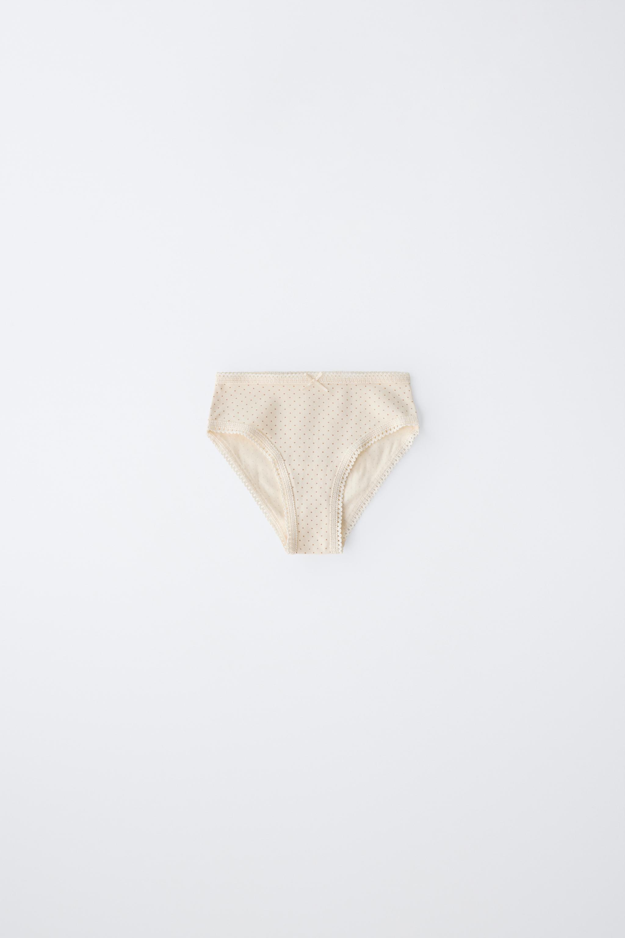 1 1/2-6 YEARS/SIX-PACK OF POLKA DOT UNDERWEAR